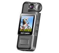 Portable Body Worn Video Recorder 4K 180° Adjustable Lens Up To 7hrs 128GB(not Include) Rotating Lens Camera