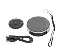 Portable Bone Conduction Speaker, Estoring Lossless Sound Quality, Wireless Stereo Mini Music Player with Strong Suction Cup Base for Home Outdoor Travel Bathroom (Silver)