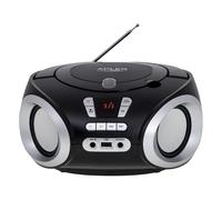 Portable Boombox Radio Player Tuner AUX CD Headphones USB MP3 Equalizer Memory