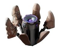 Portable Boot Dryer & Warmer, 6-Arm Glove Dryer with 3 Timer Settings, 360° Hot Air Circulation, Digital Touch Screen for Sneakers and Everyday Shoes