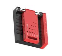 Portable bore hole positioning metal drilling positioning tool for precise wooden dowels and metal working applications