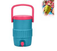 Portable Bottle Cooler Cup, Long-Lasting Insulation Camping Beer Cooler, Insulated Beverage Coolers, Anti Slip Mini Water Cooler Dispenser for Summer Outdoor Camping Party Travel (Blue)
