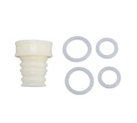Portable Bottle Shower Spray Head, Water Sprayer Bottle Attachment with 4pcs Silicone Washer Rings for Outdoor Travel Camping (Luminous Color)