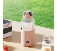 Portable Bottle Warmer, 10.2 Oz Travel Bottle Warmer with 5000mAh Battery, Cordless Baby Milk Warmer On The Go with Adjustable Temp, Breastmilk for Rapid Heat Outdoor