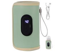 Portable Bottle Warmer 18W Quick Heating Baby Bottle Warmer Temperature Adjustable USB Baby Bottle Heater Travel Bottle Warmer Newborn Essentials for Home Family Travel Green