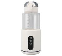 Portable Bottle Warmer, 55℃ Big Capacity Travel Warmer for Baby, 5000mah USB Rechargeable Cordless Bottle Warmer On The Go for Vehicle Car Airplane Journey
