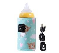 Portable Bottle Warmer, Baby Bottle Warmer, 3 Temp Adjustable Milk Warmer, Baby Milk Warmer, Fast Heating Travel Accessories, Milk Warmer Baby, Lightweight Protective Sleeve for Outdoor