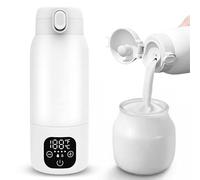 Portable Bottle Warmer Baby On the Go Battery Thermos Flask 500 ml, 35-70 °C Adjustable, Mobile Milk Warmer with USB-C, 100 W Fast Heating for Car, Travel, Breast Milk and Water