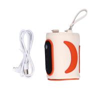 Portable Bottle Warmer Bag Universal USB Milk Warmer Cover Adjustable Temperature 26 Gears Lightweight Compact Design for Travel Camping Home Faux Leather Silicone Material 12cm