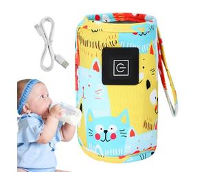 Portable Bottle Warmer, Bottle Warmer - Fast USB Heat Travel Breast Milk Warmer, Instant Heating and Constant Heating, Portable Automatic Bottle Warmer, Multipurpose Milk Warmer for