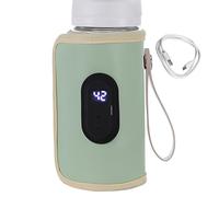 Portable Bottle Warmer - Electric Breast Warmer with LCD Display | Memory Function for Breast Milk and Formula, Portable Food Warmer for Home and Family Travel, BPA Free, White