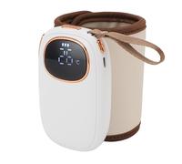 Portable Bottle Warmer, Fast Heating & Keep Warming, Wireless Milk Warmer on The Go, USB Rechargeable Bottle Warmer Heater for Travel, Travel Bottle Warmer for Mam
