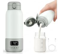 Portable Bottle Warmer for Breast Milk, Formula or Water, 500 ml Capacity, 100W Fast Heating, Precise Temperature Control,16000mAh USB-C battery, Ideal Baby Bottle Warmer for Travel