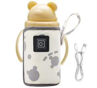 Portable Bottle Warmer for Breastmilk, Time Saving Baby Bottle Warmer, Decorative and Safe Warmer for Bottles Diameter About 5 to 8 Cm and 1.97 to 3.15", Height 11.3 Cm and 4.45