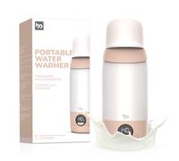 Portable Bottle Warmer for Outing or Travel, Fast Heating with Accuarte Digital Temperature Control, Wireless Water Warmer, 500 ml Large Capacity, 5200mAh Battery, for Car Airplane Journey