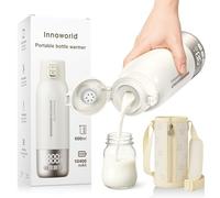 Portable Bottle Warmer for Travel, 19oz Large Capacity Bottle Warmer On The Go, 10400mAh Long-Lasting Battery&Super Fast Charging in 2.5 Hours, Fast Heating for Breastmilk, Formula, Water