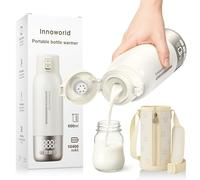 Portable Bottle Warmer for Travel,600ml Baby Milk Warmer for Breastmilk & Formula with Fast Heating,10400mAh Long Battery Life,USB-C Charging,Ideal for Car,Vehicle & Airplane Journeys