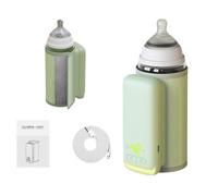 Portable Bottle Warmer for Travel, Baby Bottle Warmer, Fast Heating & 48H Keep Warming, Bottle Warmer On The Go, Temperature Control