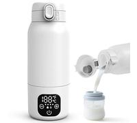 Portable Bottle Warmer for Travel,Dual Heating Modes for Breast Milk & Water,Fast Heating & Precise Temp Control,17 Ounces Portable Bottle Warmer for Vehicle,car,Airplane Journey,Outdoors