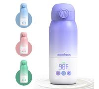 Portable Bottle Warmer for Travel, Dual Heating Modes for Breastmilk & Water Formula, Milk Warmer On The Go with Fast Heating & Long Battery Life, 10 Ounces Large Capacity