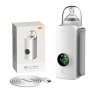 Portable Bottle Warmer,Travel-Friendly,Fast-Heating,Cordless & Rechargable,Baby Bottle Warmer,Comfortable Feeding Bottle Warmer on The Go,Precise Temperature