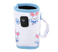 Portable Bottle Warmer,USB Baby Bottle Warm Keeping,Milk Bottle Cover Rabbit Model Universal 21 Speed Digital Display Constant Temperature Infant Bottle Warmer Sleeve for Outdoor