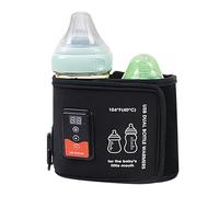 Portable Bottle Warmer,USB Milk Heat Keeper | Thermostatic Bottle Warmer, Portable Smart Temperature Control Double Bottle Warmer for Indoor Outdoor Traveling Driving
