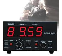 Portable Boxing Timer - Digital Interval Gym Timer with LED Display for Workouts and Training