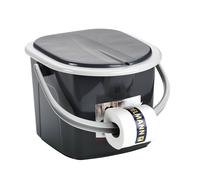15.5l Portable Toilet Bucket WC Camping Detachable Seat Lid Handle Festival HQ