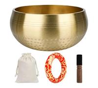 Portable Brass Chanting Bowl Collection for Practitioners Includes Pad Protector Carry Portable Chanting Bowl with Carry Bag
