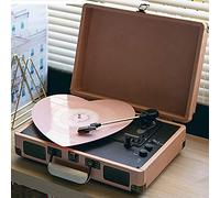 Portable Briefcase,Retro Record Player Bluetooth With Speakers For Vinyl, Supports Bluetooth Playback,Support 7/10/12 Inch Record For Women kxtmm