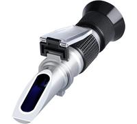 Portable Brix Refractometer ATC 0-90% Brix Sugar for Honey Vegetable Beer Milk Fruit Sugar Syrup Molasses Meter Tester