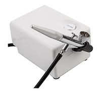 Portable BT16 Sprayer Mini Air Compressor Kit Makeup for Cakes Manicure Tattoo Art Painting Tool Precise Control(White)