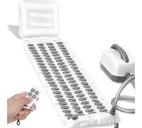 Portable Bubble Bath Massager with Adjustable Speed, Heated Air Pump, and Remote Control for Home Spa Relaxation