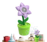 Portable Bubble Sprayer - Musical Flower, Light Show Toy | Electric Motion Activated Bubble Dispenser, Visual Delight Interactive Outdoor Party Machine Preschool Summer Holiday Activity