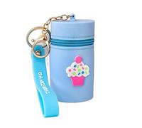 Portable Bucket Bag,Silicone Coin Purse,Headphone Storage Bag,Cute Pattern Bucket Bag,Multifunctional Coin Purse(D)