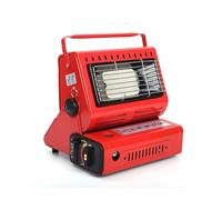 Portable Butane Heater For Outdoor Camping Emergency Survival Dual Coherent Heat, Safety Valve, Durable Stainless Steel Ideal For Tents, RV, Hiking(Red)