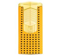 Portable Butane Lighter, Windproof, Metal Shell, Three-Fire Direct Injection, Reusable, Transparent Air Window, for Men (Butane Not Included)