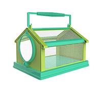 Portable Butterfly Insect Habitat Cage Critter Caterpillars Outdoor for Kids Lake Blue 20x15x13.5 cm