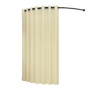 Portable C-Shaped Mobile Changing Room - Simple Fitting Room for Clothing Stores & Offices Ivory White 80cm - Temporary Dressing Room Solution