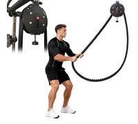 Portable Cable Pulley System - Endless Rope Trainer for Home Gym, Adjustable Resistance for Fitness Training, Nylon Exercise Cable for Body Coordination