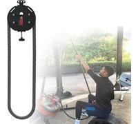 Portable Cable Pulley System for Home Gym - Adjustable Resistance Rope Trainer for Back, Arms & Core Strength