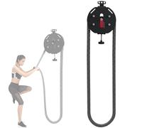 Portable Cable Pulley System with Endless Rope Trainer, Adjustable Resistance Home Gym Equipment for Full Body Workout, Arms, Back, Grip & Coordination