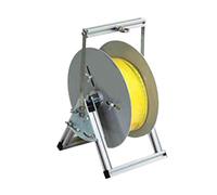 Portable Cable Reel Holder and Dispenser, Folding Wire Spool Organizer for Efficient Electrical Wire Management in Industrial and Retail Settings