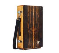 Portable Cajon Box Drum, Folded - Only 4.5Inch Thick, Travel Percussion Box, Snare & Bongo Dual Tone Wooden Cajon Drum, Easy To Carry