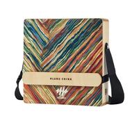 Portable Cajon Drum Box - Travel Cajon Drum, Wooden Hand Percussion Instrument for Beginners, TRE/BAS/T&B 3 Kinds of Sound Effects(Painted)