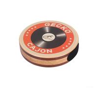 Portable Cajon Drum with Sizzle Beads for Travel and Street Performance, Dual-Function Drum Shaker in Birch Wood, Red