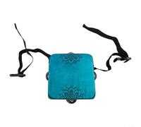 Portable Cajon Percussion,1 Pack Cajon Drum Wooden Percussion Box With Guitar Strings Resonance For Studio Recording And Live Performance Travel Friendly Black 150X50Mm(Blue)