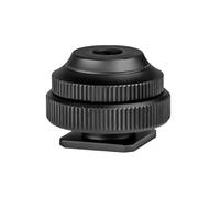 Portable Camera Cold Shoe Adapter Camera Adapter With 1/4Inch Connection For External Flashing And Mic Quick Attachment