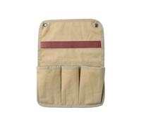 Portable Camp Chair Organizers Featuring 3 Compartments Reinforced Canvas Texture Easy Mounting Space Saving Design Canvas Hanging Organizers